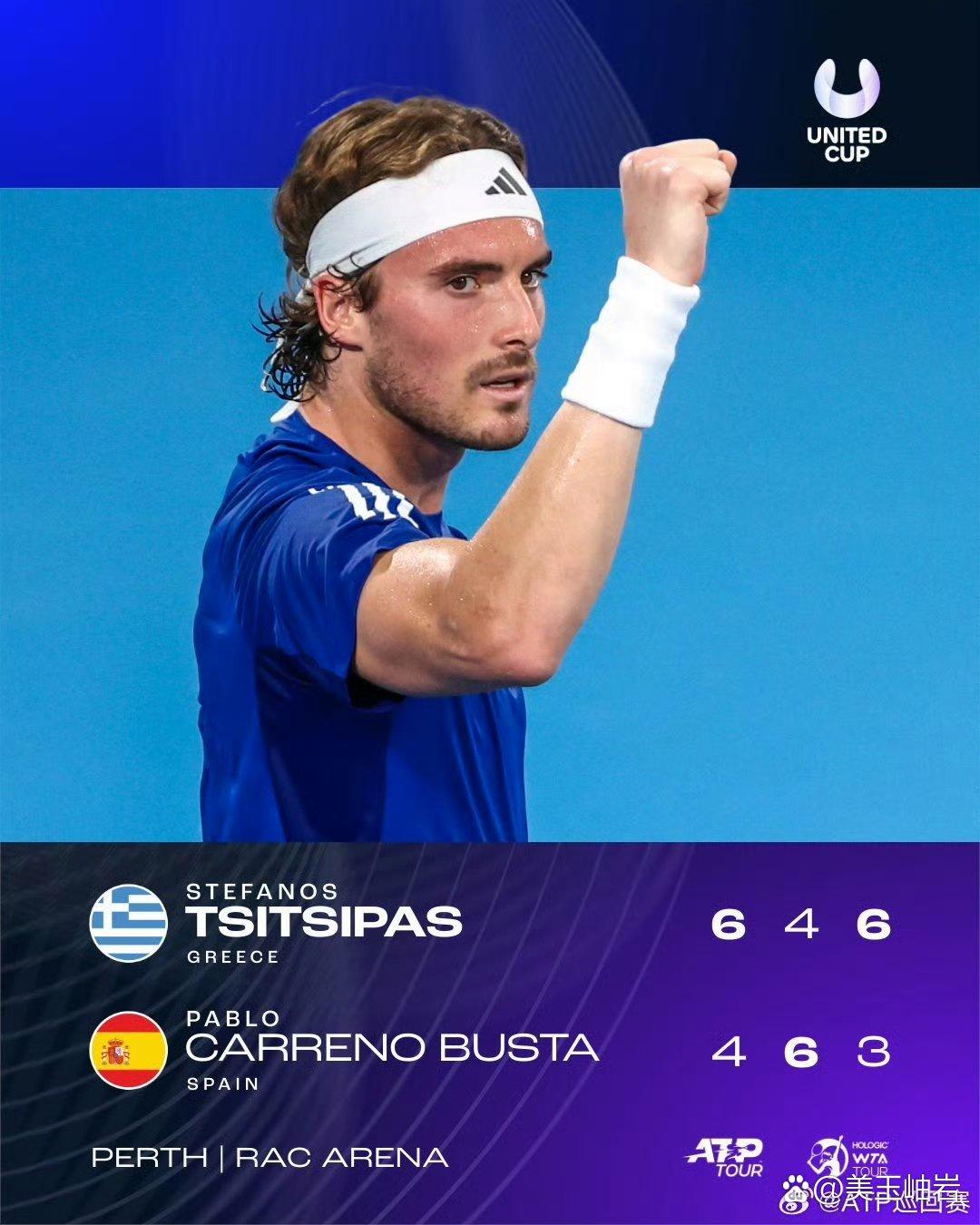 联合杯力克法网,西西帕斯点燃赛场 联合杯力克法网,西西帕斯点燃赛场